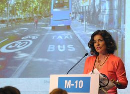 Ana Botella en la presentación de la M-10