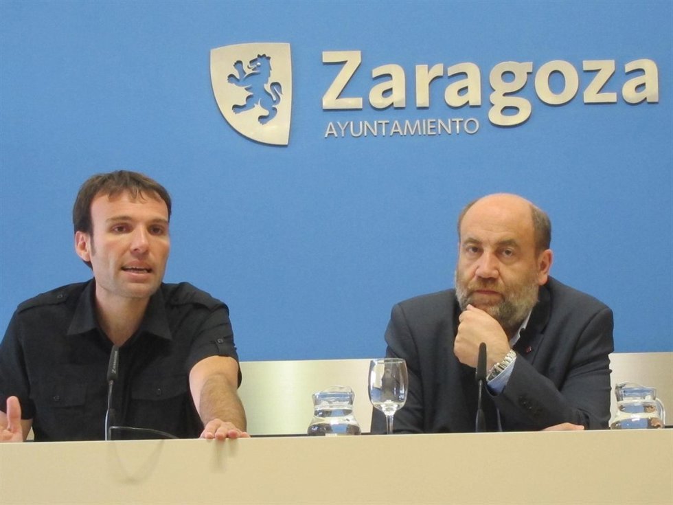 El portavoz y el concejal de IU, Alonso y Muñoz