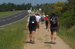 Peregrinos del Camino de Santiago (A Coruña)