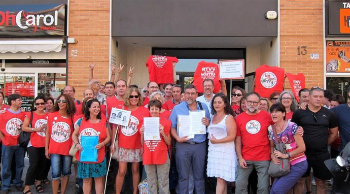 Afectados por el ERE de RTVV ante Inspección de Trabajo