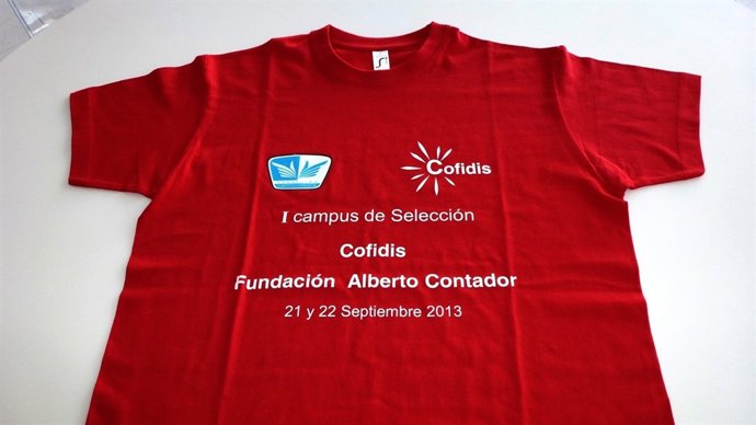 Camiseta del campus de la Fundación Alberto Contador 