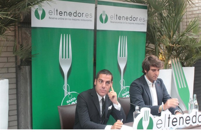 Marcos Alves (derecha), CEO y socio fundador de 'eltenedor.Es'