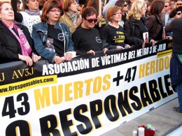 Concentración Asociación Víctimas del Metro 3 de Julio de Valencia