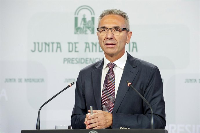 Miguel Ángel Vázquez, en rueda de prensa tras el Consejo de Gobierno