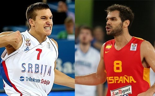 Montaje Serbia - España Eurobasket
