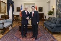 Los presidentes de Chile y Paraguay, Sebastián Piñera y Horacio Cartes.