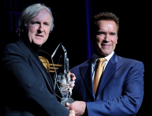 Arnold Schwarzenegger y James Cameron