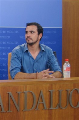 Alberto Garzón, hoy en el Parlamento
