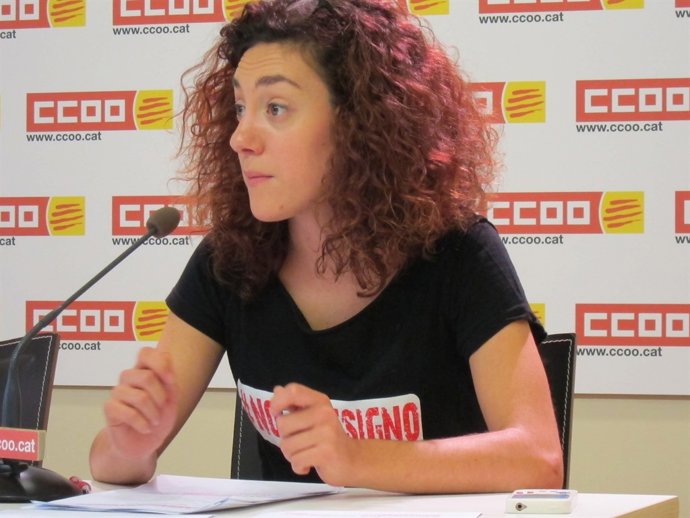 Aina Vidal, coordinadora del área de Acción Joven de CC.OO. En Catalunya