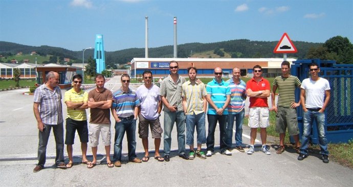 Protesta Trabajadores Saint-Gobain