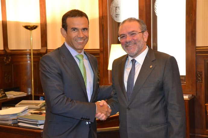 J.Reñé (Diputación Lleida) y J.Masana (La Caixa)