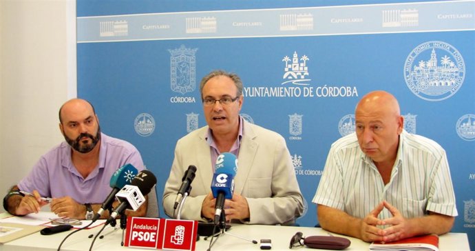 Vacas, Durán y García en la rueda de prensa