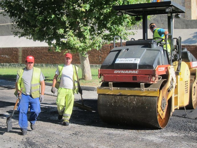 Trabajadores en el barrio de San José
