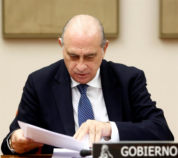 El ministro del Interior, Jorge Fernández Díaz, en el Congreso