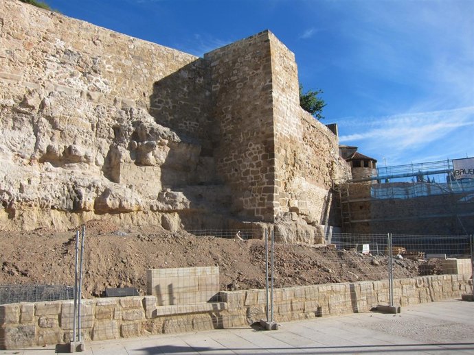 Obras en la Muralla de Salamanca.