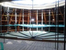 La cubierta del Congreso, en obras