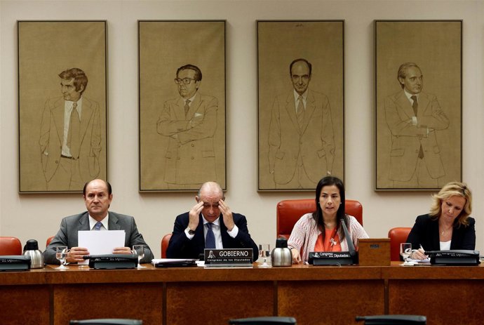 El ministro del Interior, Jorge Fernández Díaz, en el Congreso