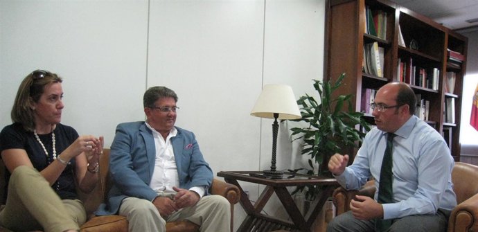 Bastida y Sánchez con el consejero Pedro Antonio Sánchez