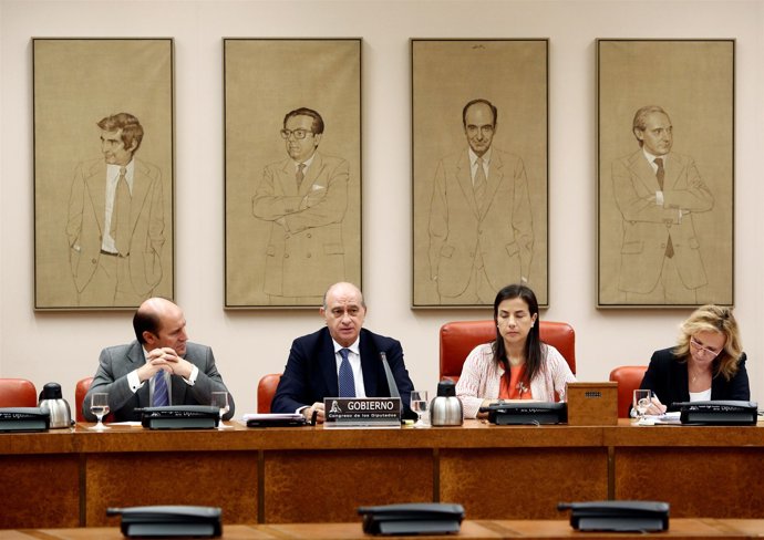 El ministro del Interior, Jorge Fernández Díaz, en el Congreso