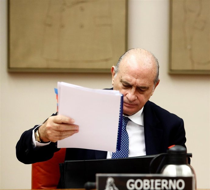 El ministro del Interior, Jorge Fernández Díaz, en el Congreso