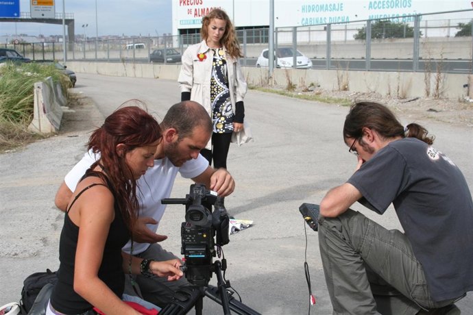 Imagen del rodaje de 'Eslogan'