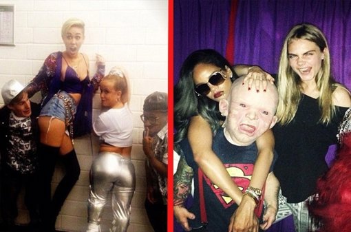 Cara Delevingne, Rihanna, o Miley Cyrus: Los famosos se llevan enanos de fiesta