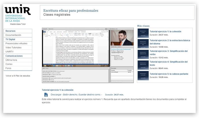 Imagen de una de las clases