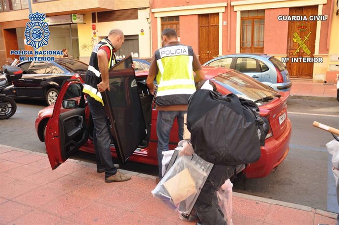 Registro de uno de los vehículos en la operación
