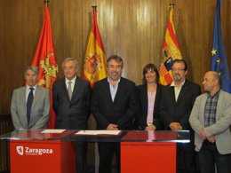 Firma del convenio 2013 del PLEDES