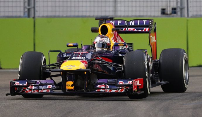 Sebastian Vettel en el GP Singapur