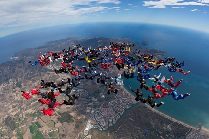 Récord europeo y del mundo en el Skydive Empuriabrava