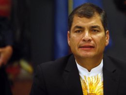 El presidente de Ecuador, Rafael Correa