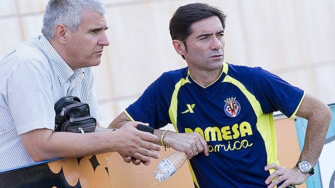 Marcelino García Toral en un entrenamiento