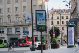 Los termómetros han alcanzado hoy los 28º en Bilbao