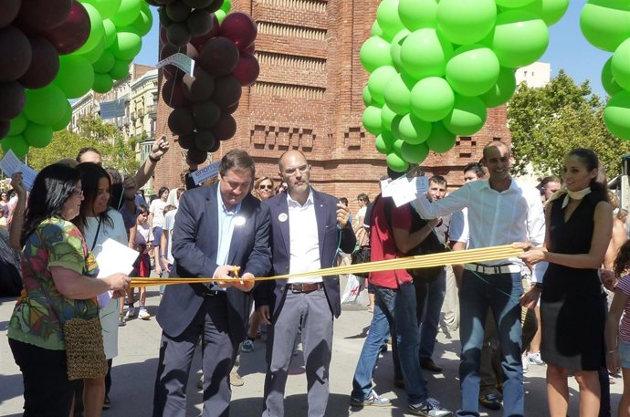 El conseller Josep Maria Pelegrí i Jordi Bort