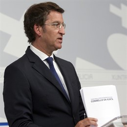 Feijóo en el Consello de la Xunta