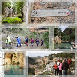 Imágenes de las rutas senderistas en Jaraba (Zaragoza)