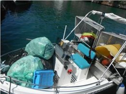 Residuos recogidos de las aguas de playas y calas