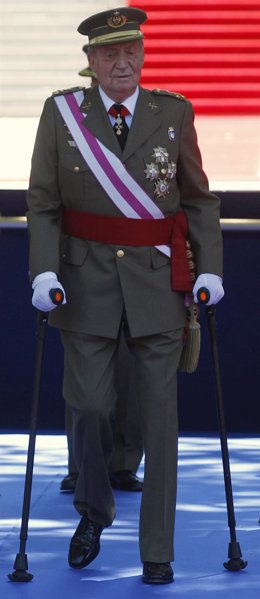 Imagen de archivo del rey Juan Carlos I de España durante las celebraciones por 