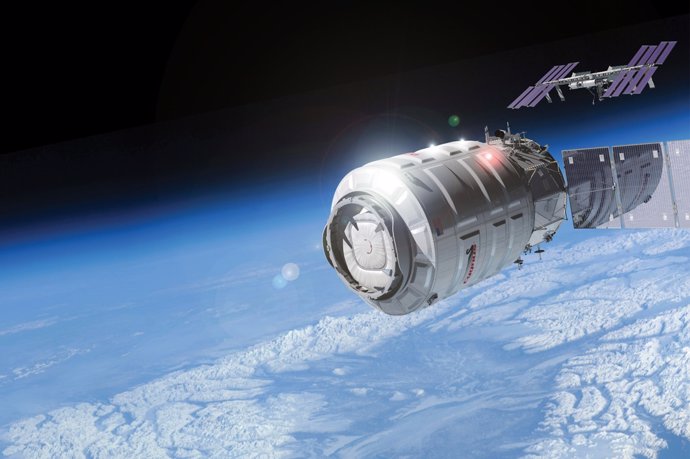 La nave Cygnus en el espacio