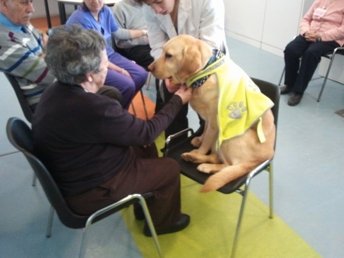 Asociación AFAGA, en actividad con personas enfermas por Alzheimer