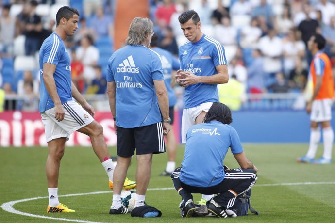 Gareth Bale se lesiona en el calentamiento del partido ante el Getafe