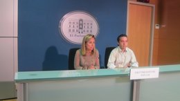 Cabrer y Rubio en rueda de prensa