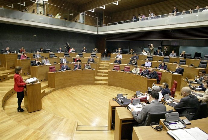 La presidenta Yolanda Barcina, en el Debate sobre el Estado de la Comunidad.
