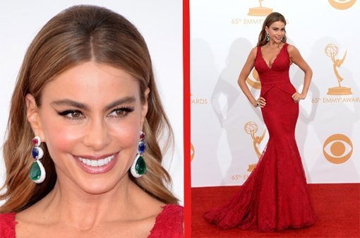 Sofía Vergara posando en los Emmy