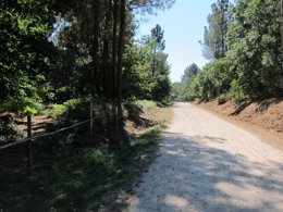 Lugar de Feros, en Cacheiras (Teo), donde apareció el cadáver de una menor