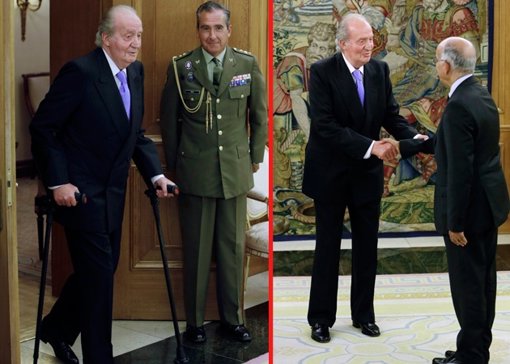 El Rey no deja de lado la agenda de trabajo a menos de 24 horas de su operación