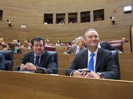 Fabra en su escaño de las Corts