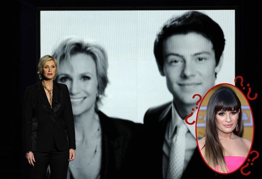Jane Lynch rinde tributo a Cory Monteith pero destaca la ausencia de Lea Michele