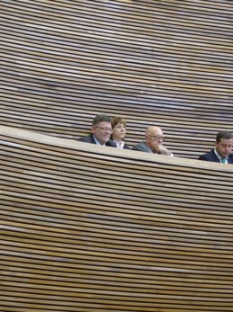 Puig en la tribuna de las Corts